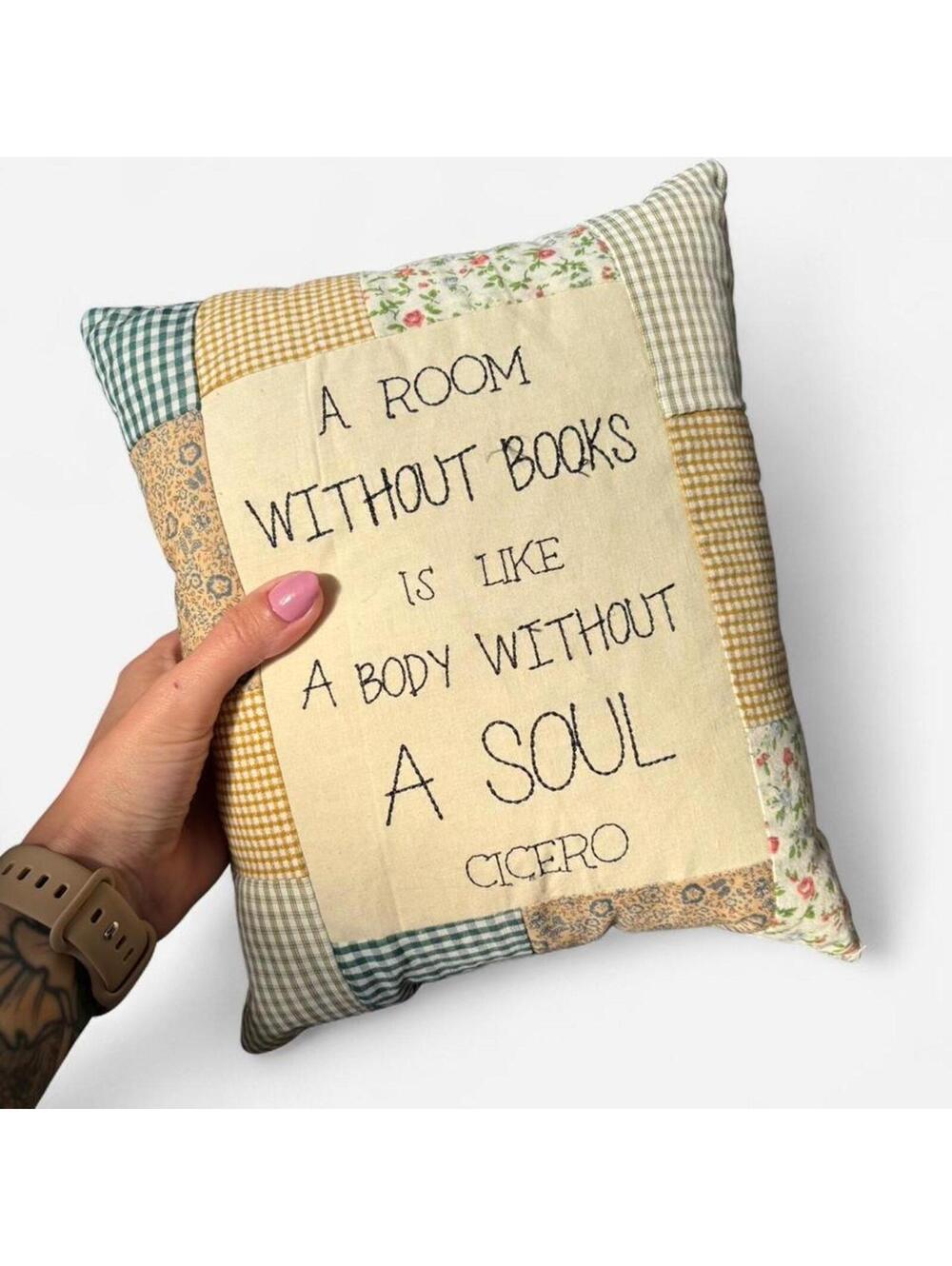 Book Lover Quote Pillow